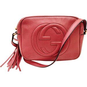 854570BV (EH) Gucci Crossbody Bag Pink Leather